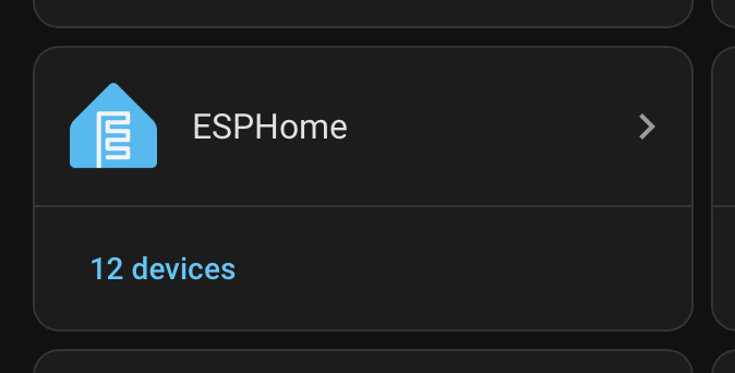 ESPHome device list