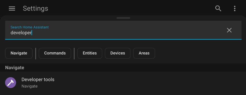 Search for Developer Tools